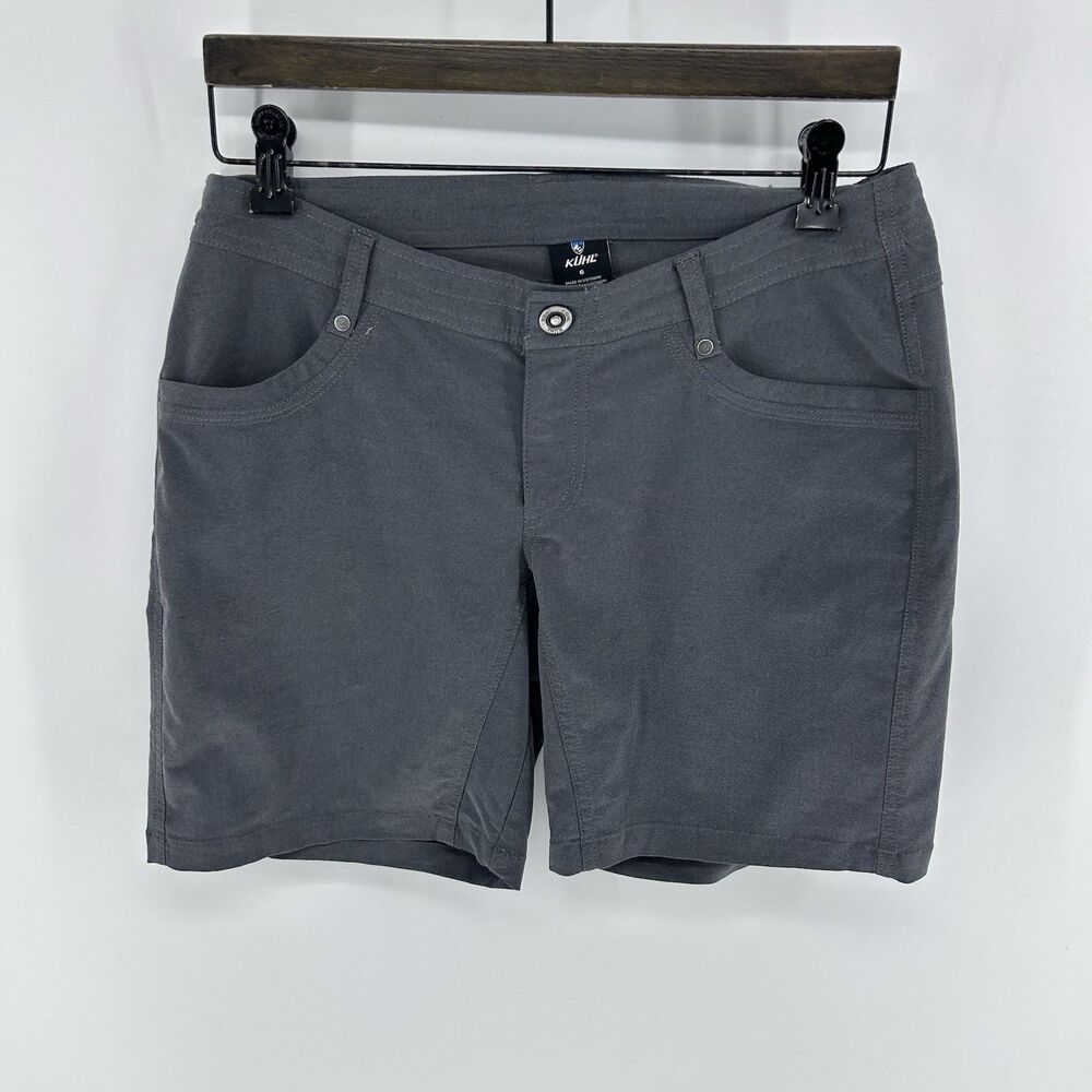 Kuhl Trekr Shorts Women’s 6 Gray Hiking Outdoor Shorts Stretch 8” Inseam